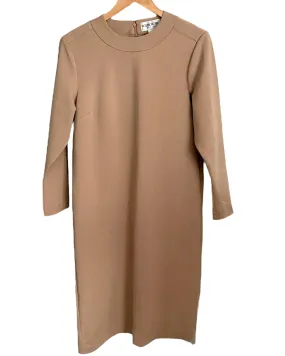 Soft Autumn Camel Knit Midi Dress