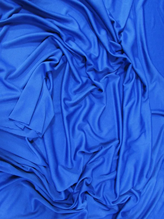 Solid Polyester Interlock Knit Fabric  / Navy Blue / Sold By The Yard