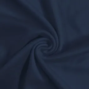 Solid Polyester Interlock Knit Fabric  / Navy Blue / Sold By The Yard