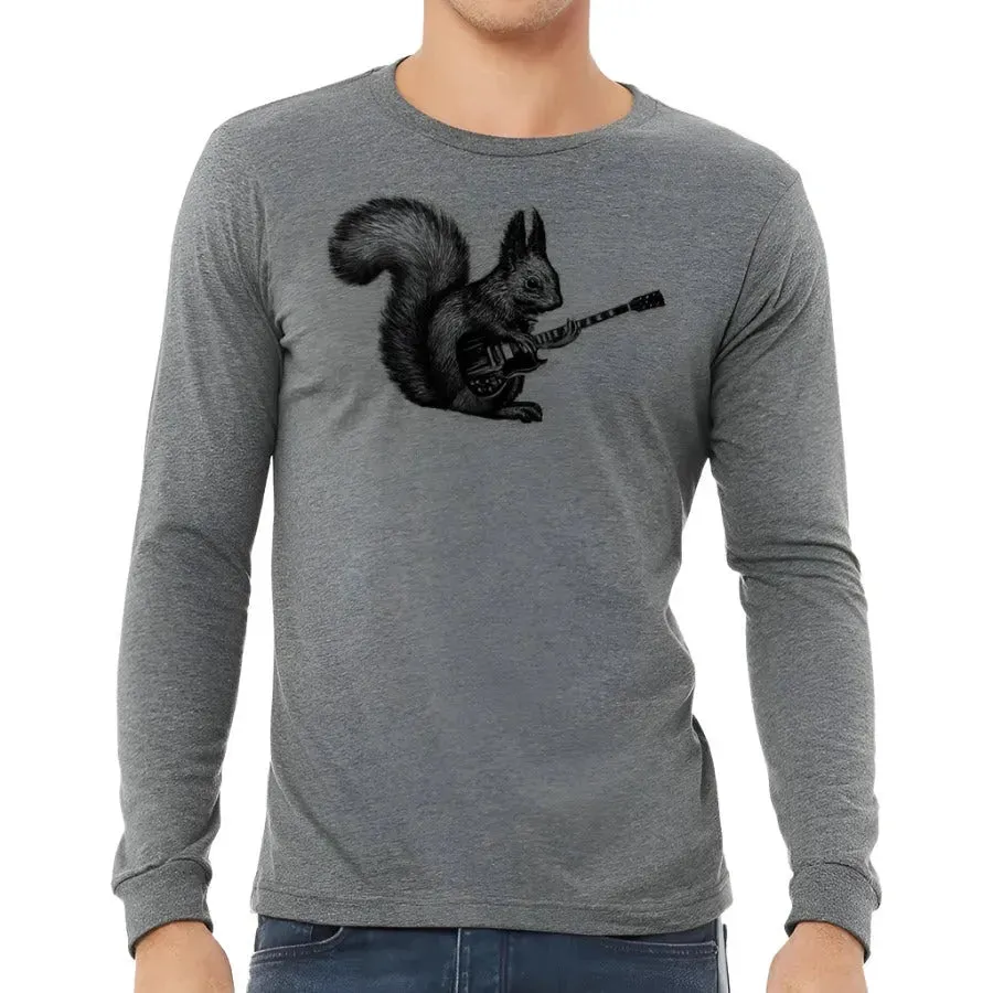 Squirrel Playing Guitar Long Sleeve Shirt