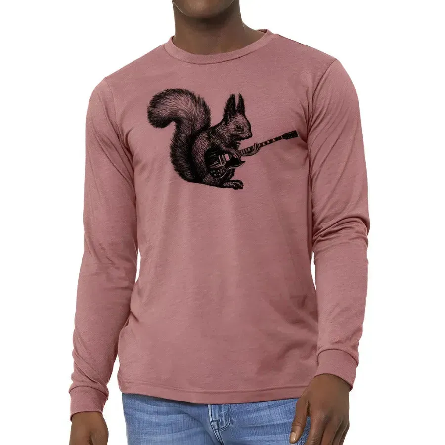 Squirrel Playing Guitar Long Sleeve Shirt