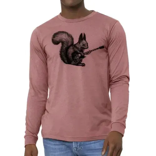 Squirrel Playing Guitar Long Sleeve Shirt