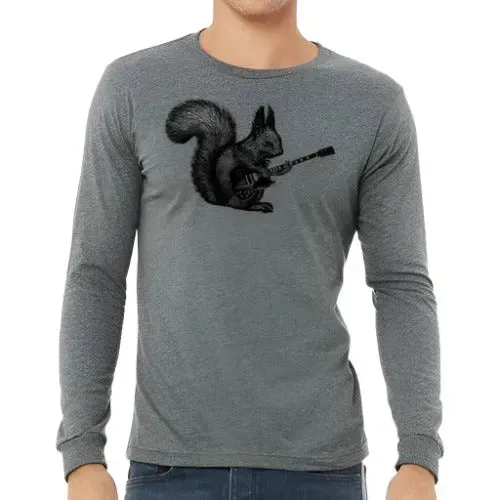 Squirrel Playing Guitar Long Sleeve Shirt