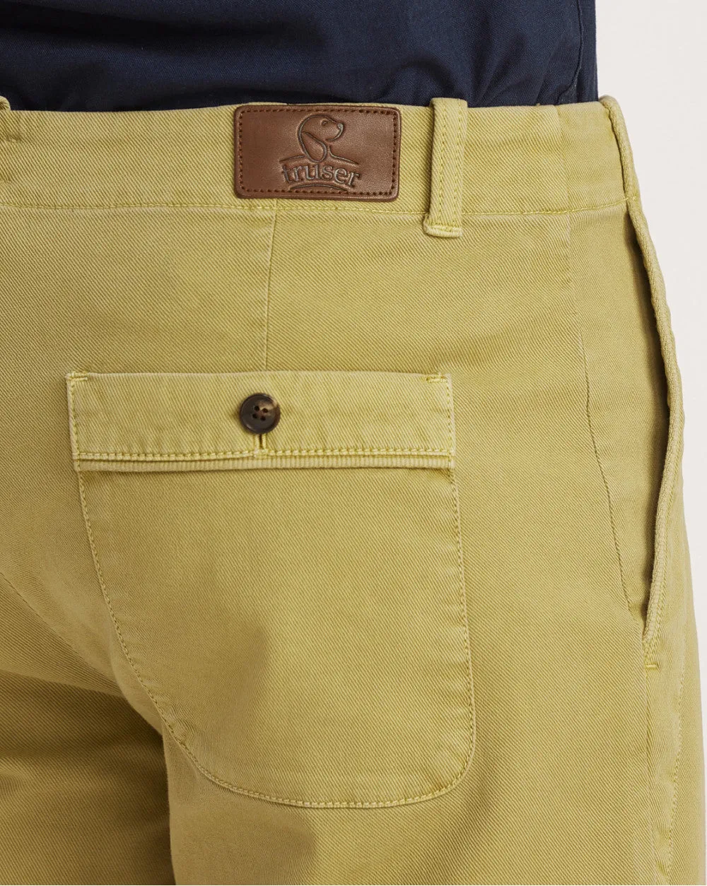 Straight Fit Garment Dyed Outdoor Chinos - Light Olive