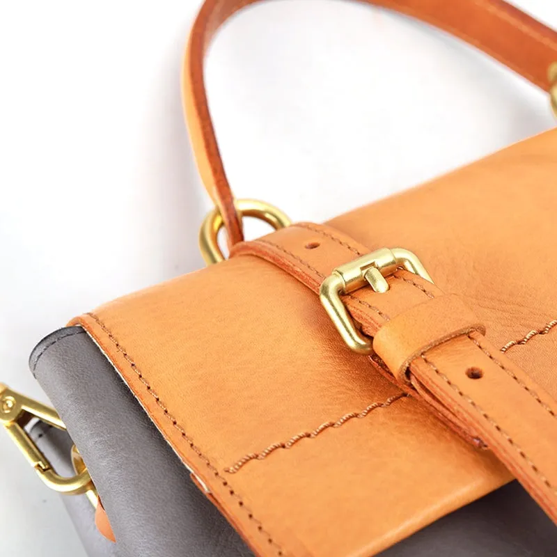 Stylish Versatile Retro Cowhide Leather Shoulder Women's Bag