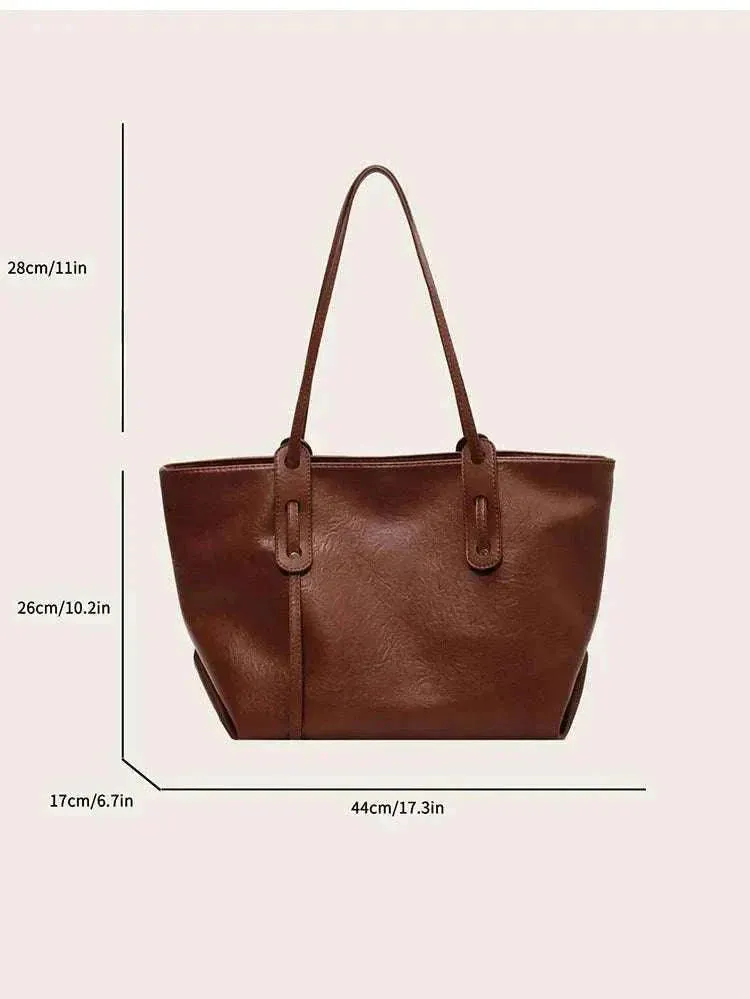 Stylish Winter Tote Bag - Chic and Functional Leather Accessory - WSH021