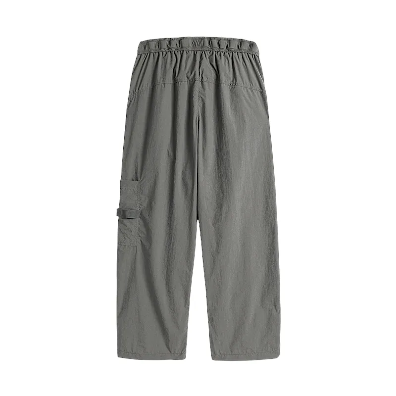 Technical cargo pant with self belt