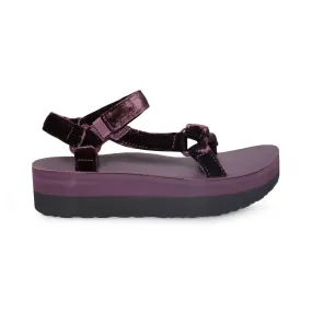 Teva Flatform Universal Velvet Fig Sandals