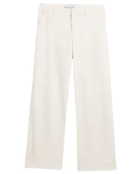 The Italian Wide Leg Chino in Chalk