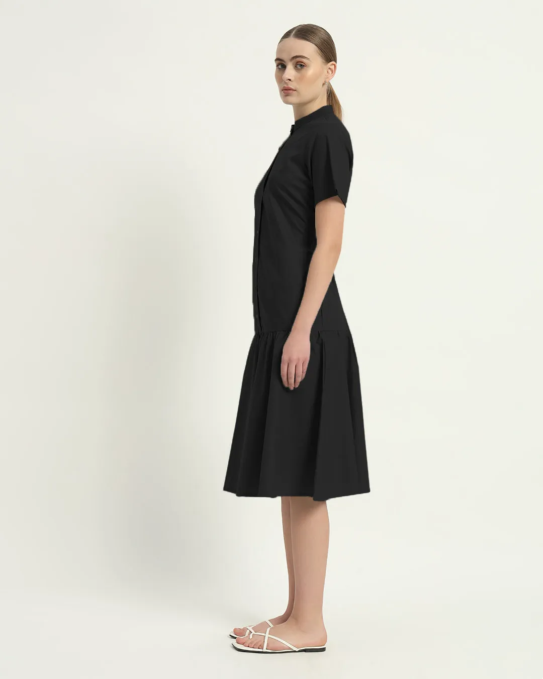 The Melrose Noir Cotton Dress