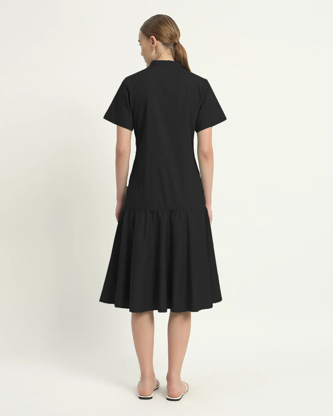 The Melrose Noir Cotton Dress