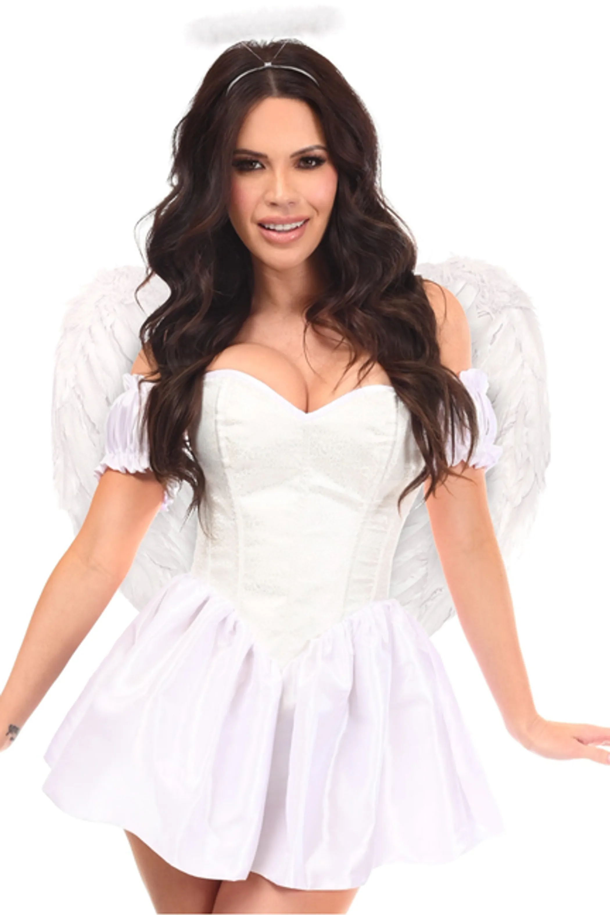 Top Drawer 3 PC Brocade Angel Corset Costume