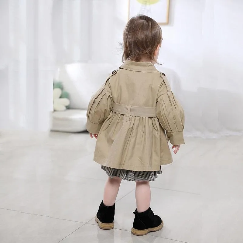 Trench coat/jacket with belt for babies