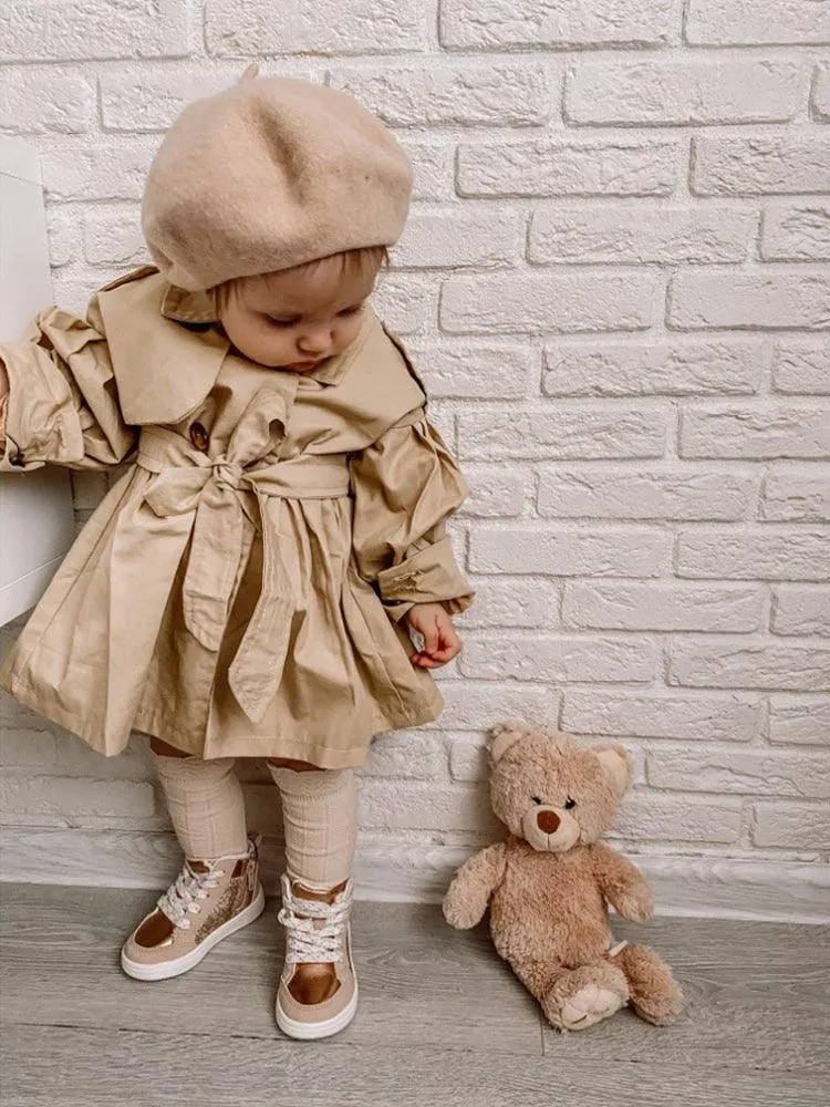 Trench coat/jacket with belt for babies