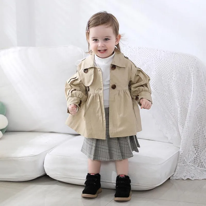 Trench coat/jacket with belt for babies