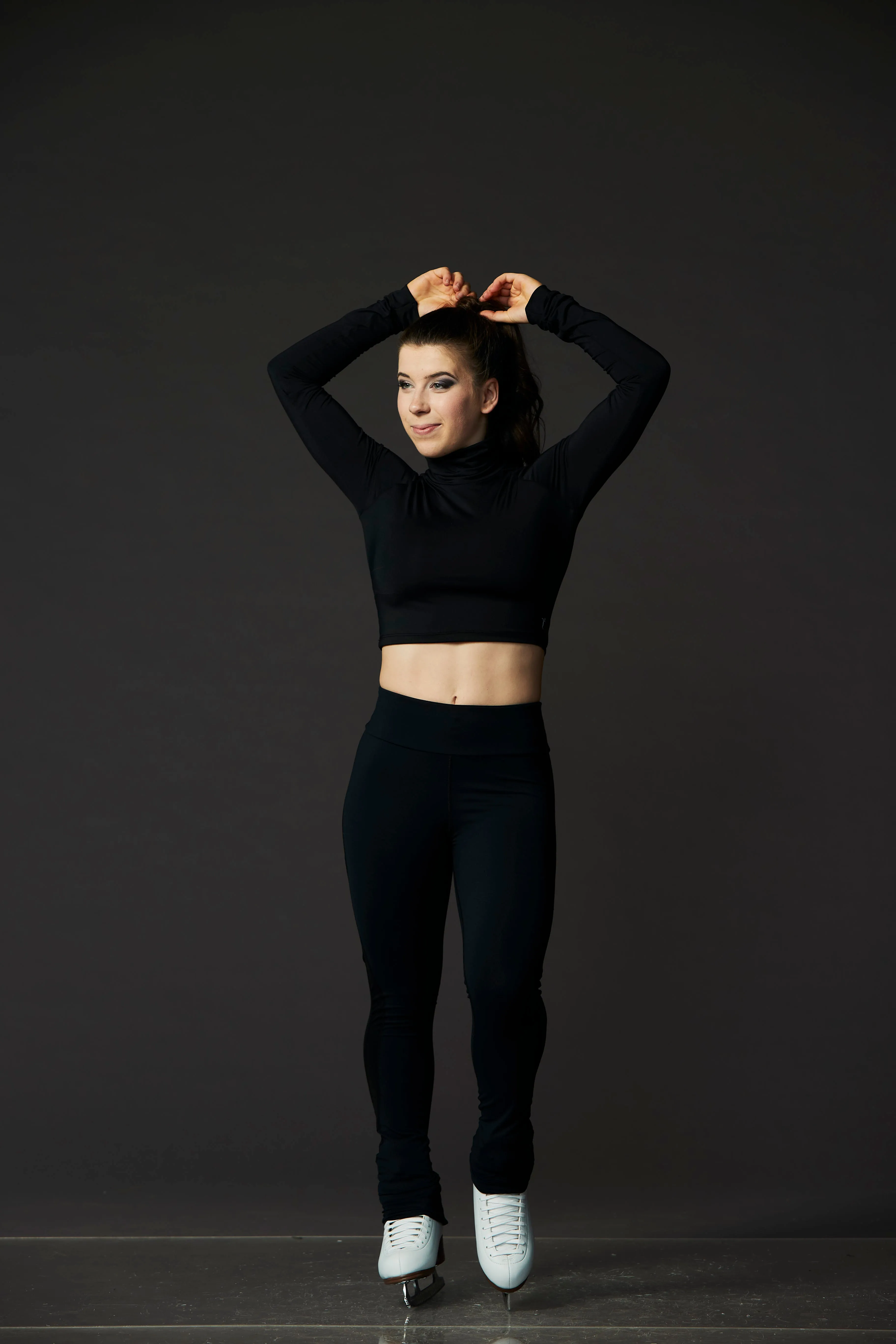 Turtleneck Black Crop Top