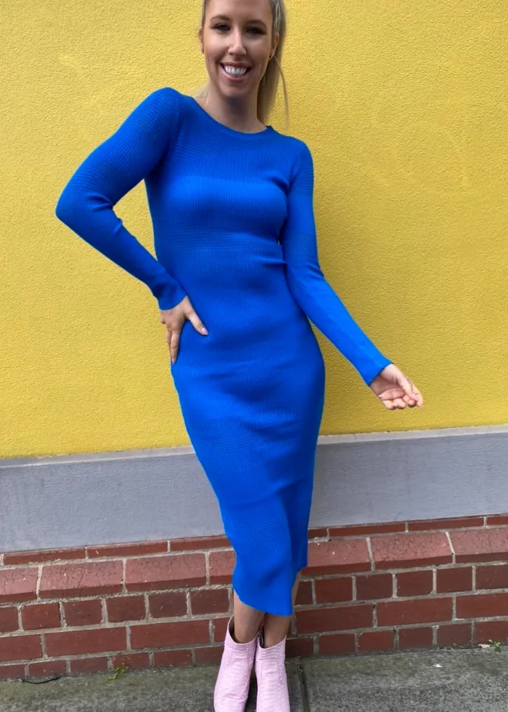 Tyler knit dress - Cobalt blue