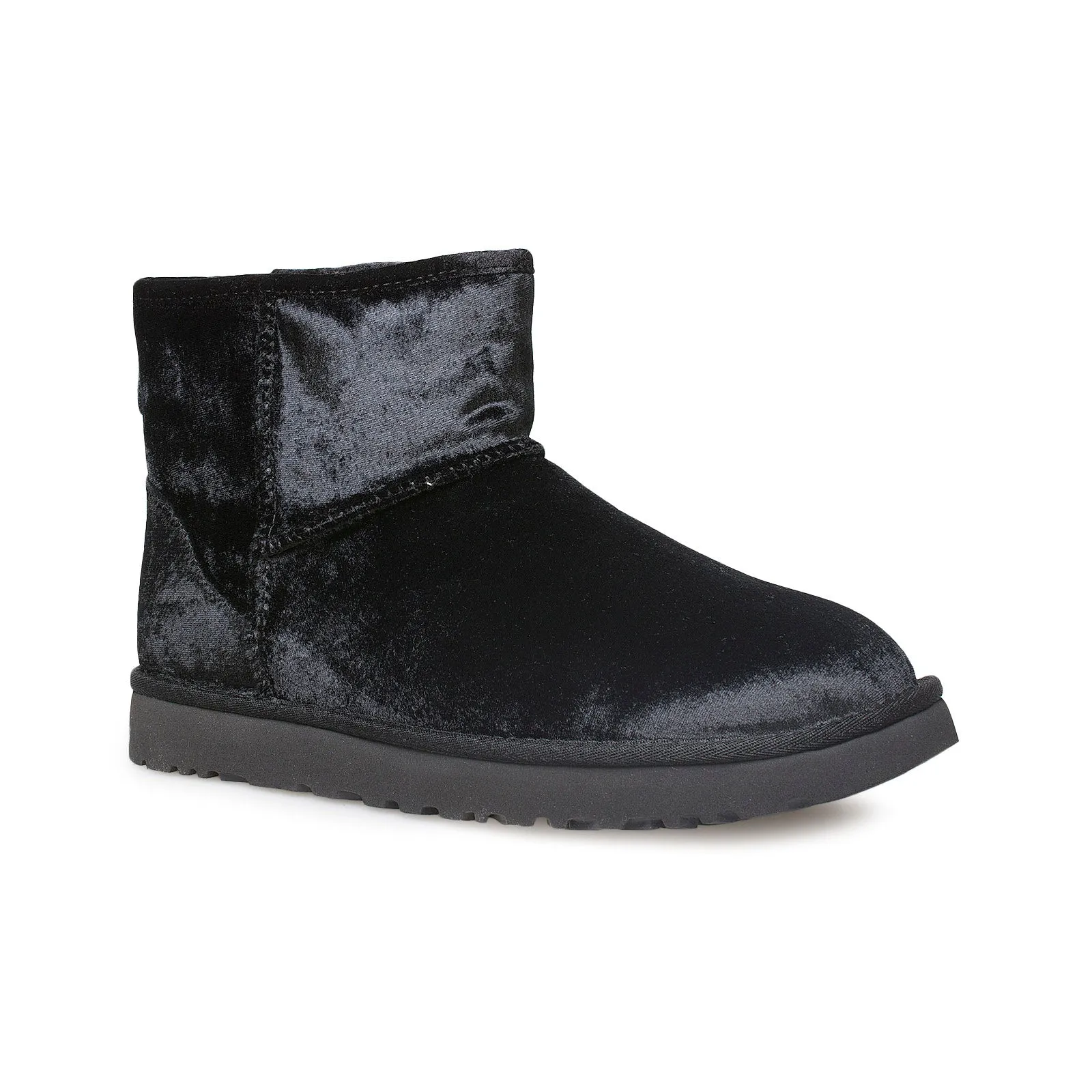 UGG Classic Mini Black Velvet Boots - Women's