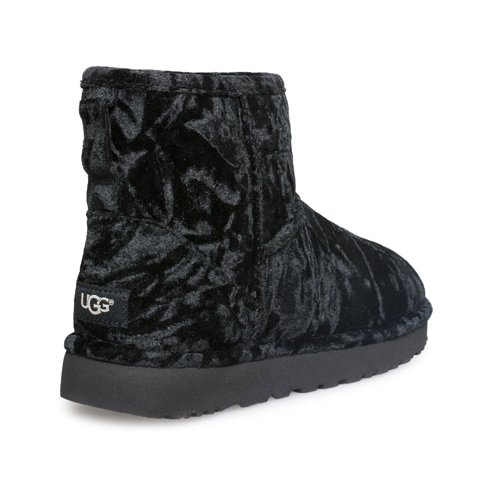 UGG Classic Mini Black Velvet Boots