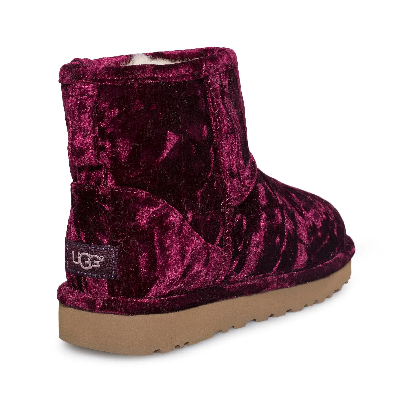 UGG Classic Mini Crushed Velvet Fig Boots