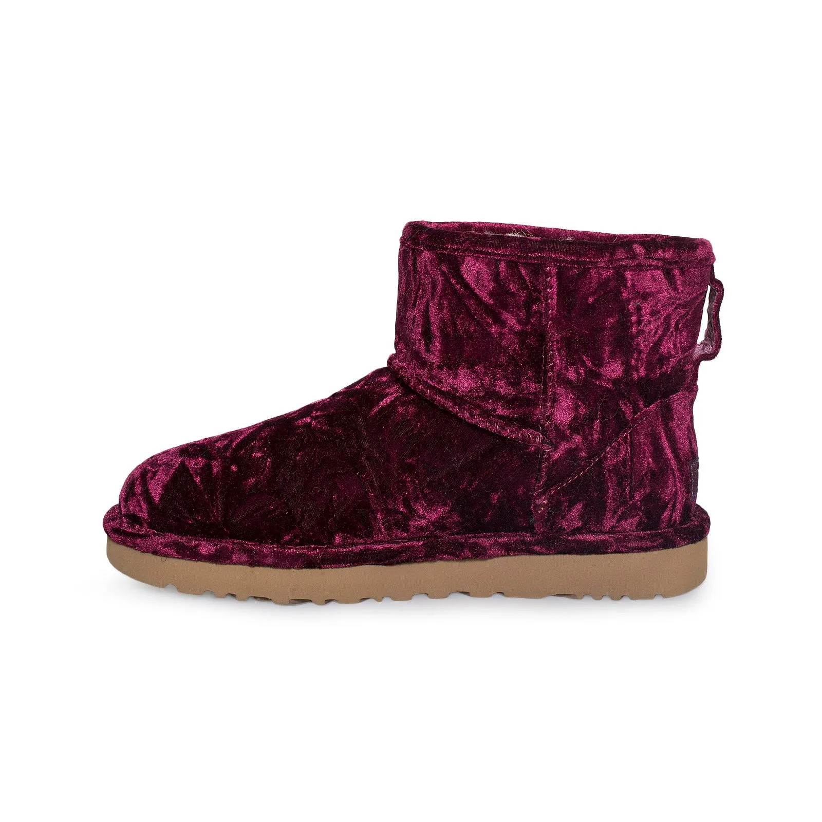 UGG Classic Mini Crushed Velvet Fig Boots