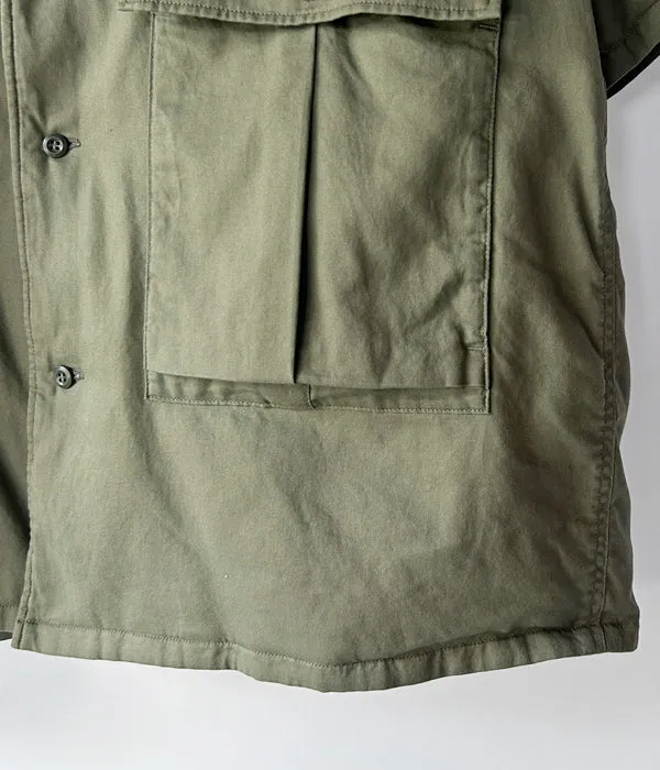 visvim/CORNET DOWN SHIRT S/S (OLIVE)