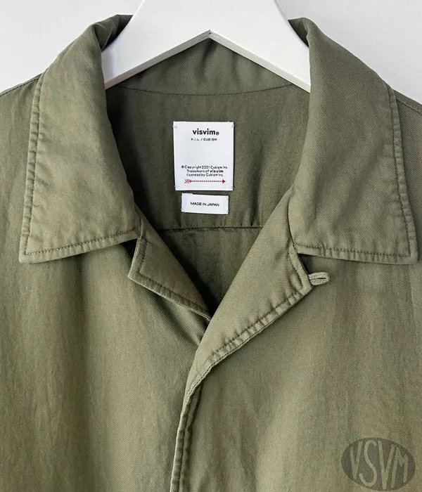 visvim/CORNET DOWN SHIRT S/S (OLIVE)