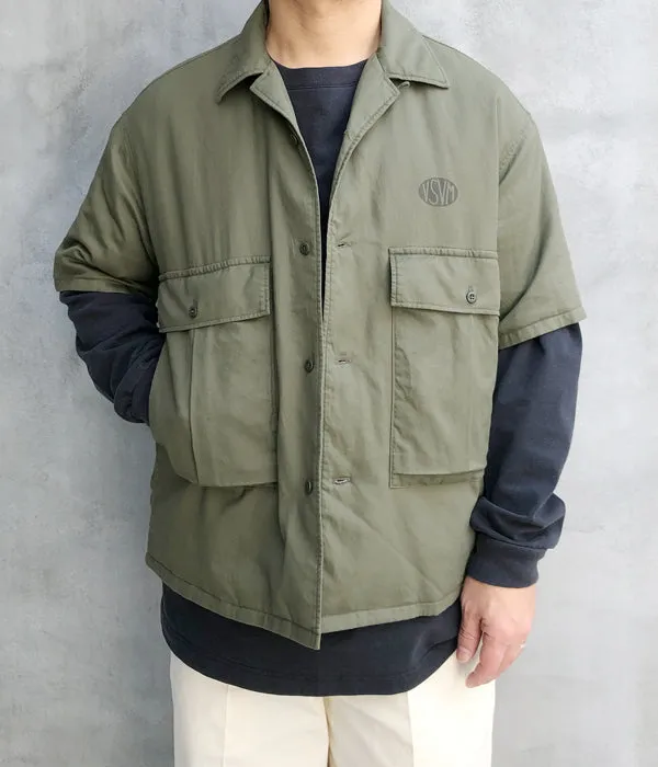 visvim/CORNET DOWN SHIRT S/S (OLIVE)