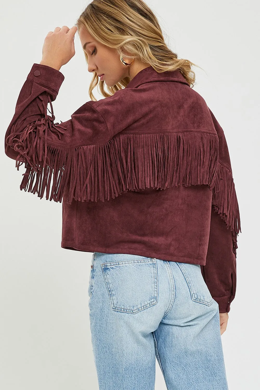 WESTERN SUEDE SHACKET