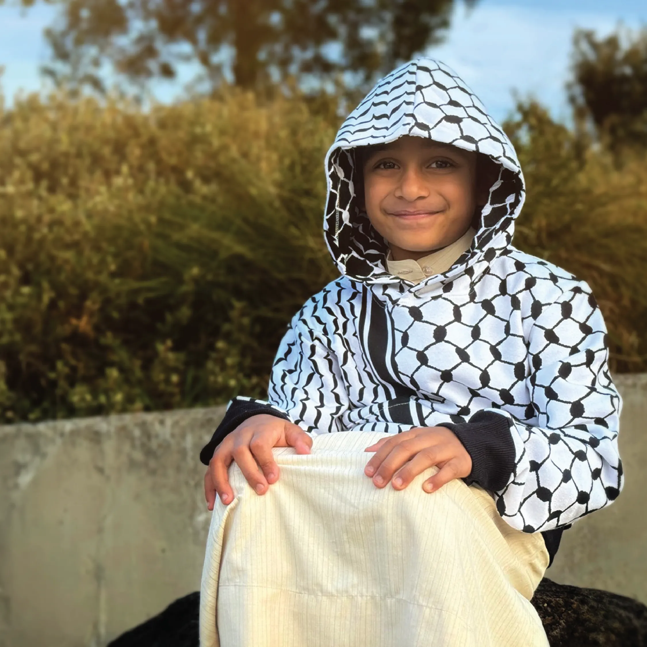 Winter Exclusive: White & Black Keffiyeh Hoodies - First in Australia!