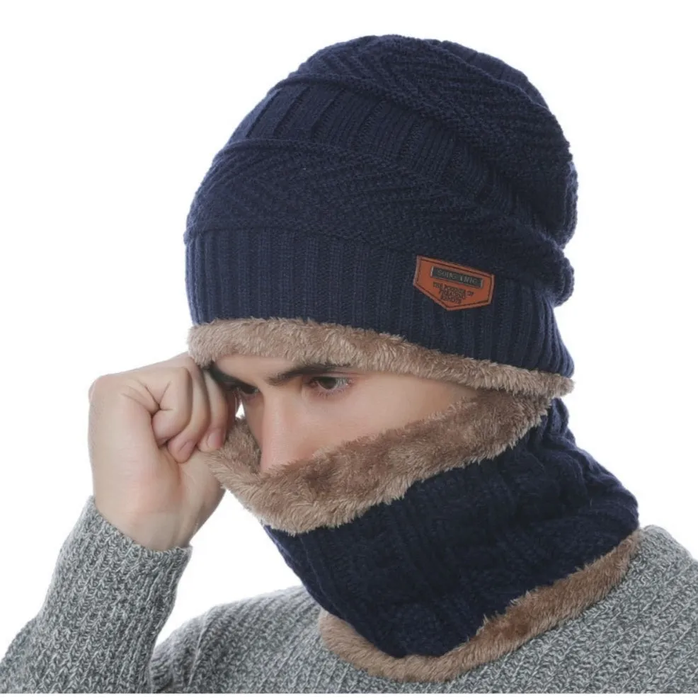 Winter Hat with Neck Warmer (Skullies & Beanies) For Men and Women