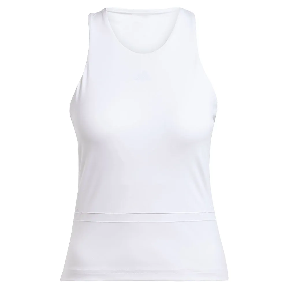 Women`s Climacool Mid Length Y Tennis Tank White