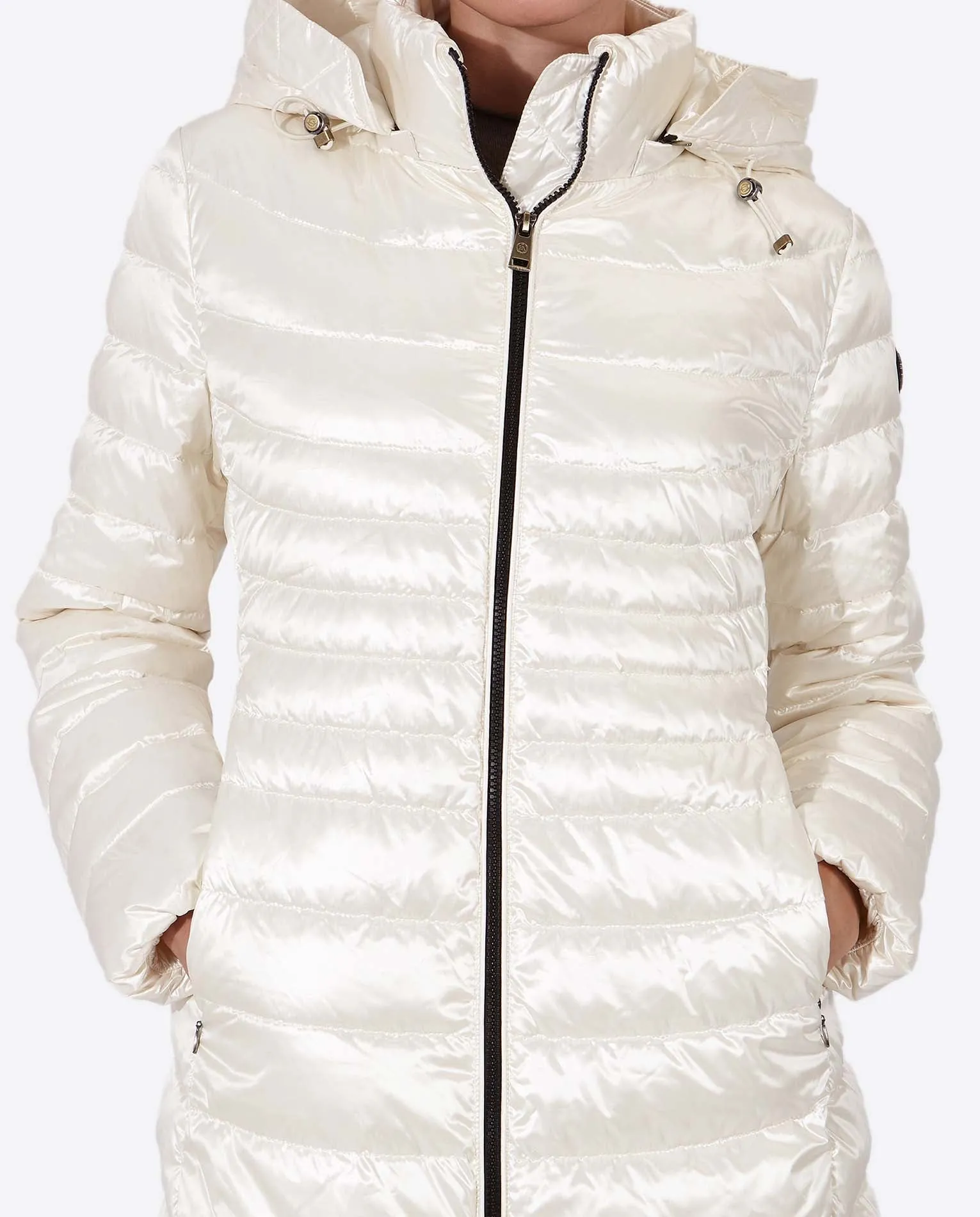 Women's down jacket CRIS Nacre