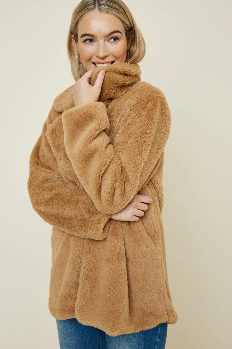 Womens Faux Fur Coat