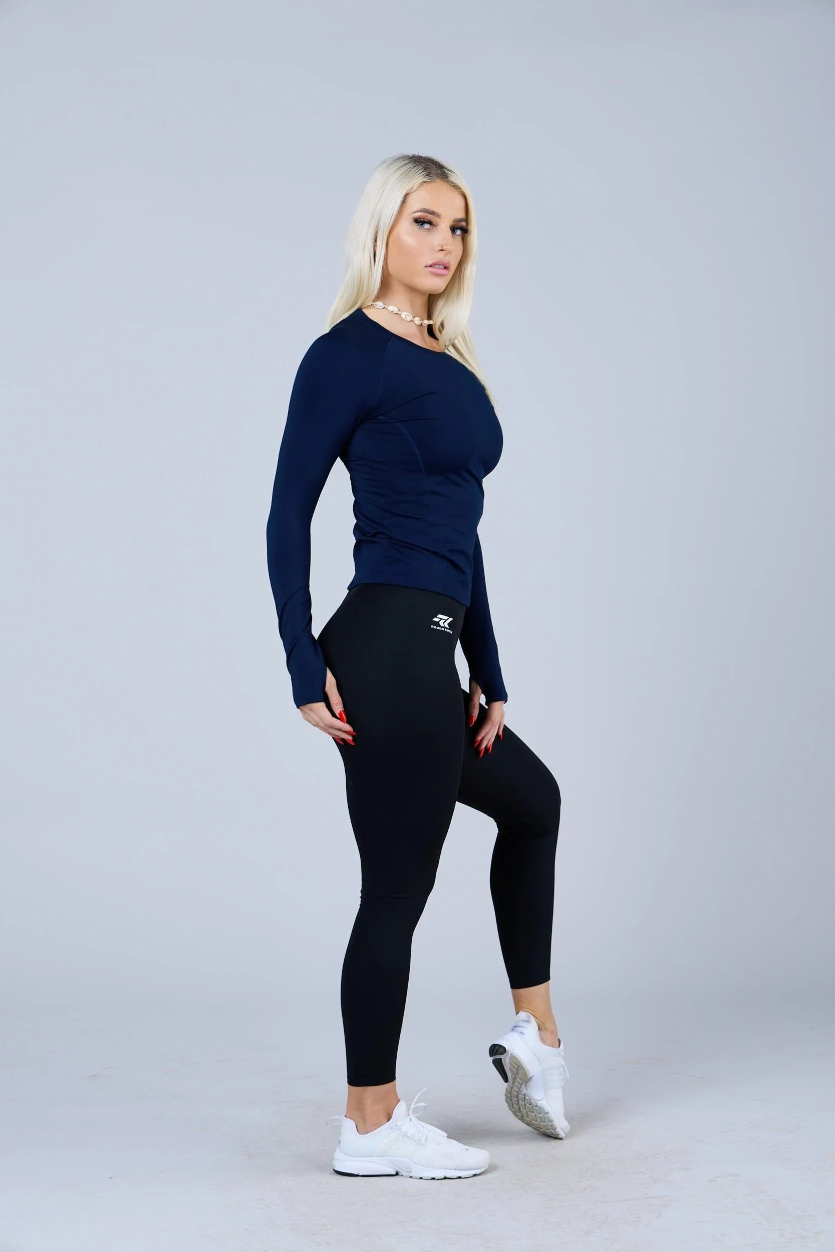 Womens HeatX© Long Sleeve Dark Blue