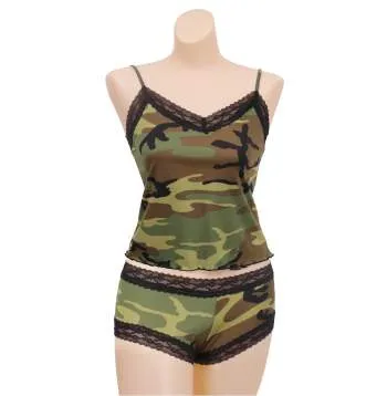 Women's Lace Trimmed Camo Camisole