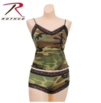 Women's Lace Trimmed Camo Camisole