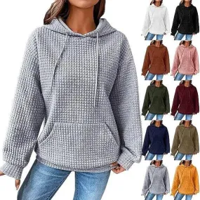 Women's Loose Casual Solid Color Long Sleeve Sweater Dress