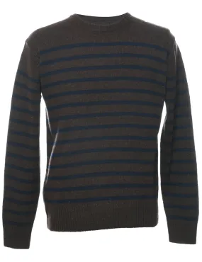 Wool Striped Jumper - L