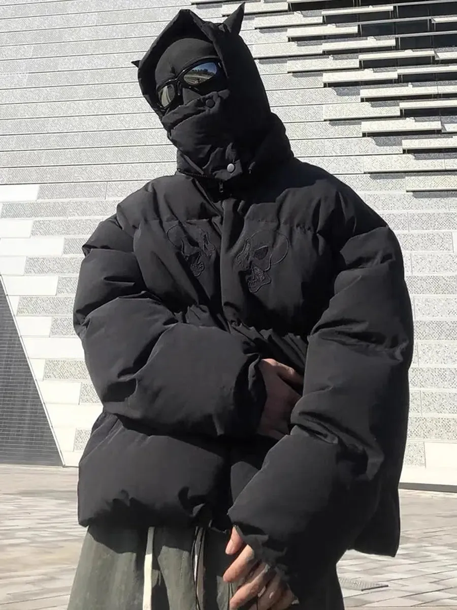 Y2K Oversized Devil Horn Puffer Jacket