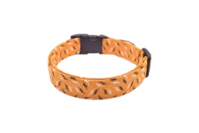 Yellow Lightning Bolts Dog Collar