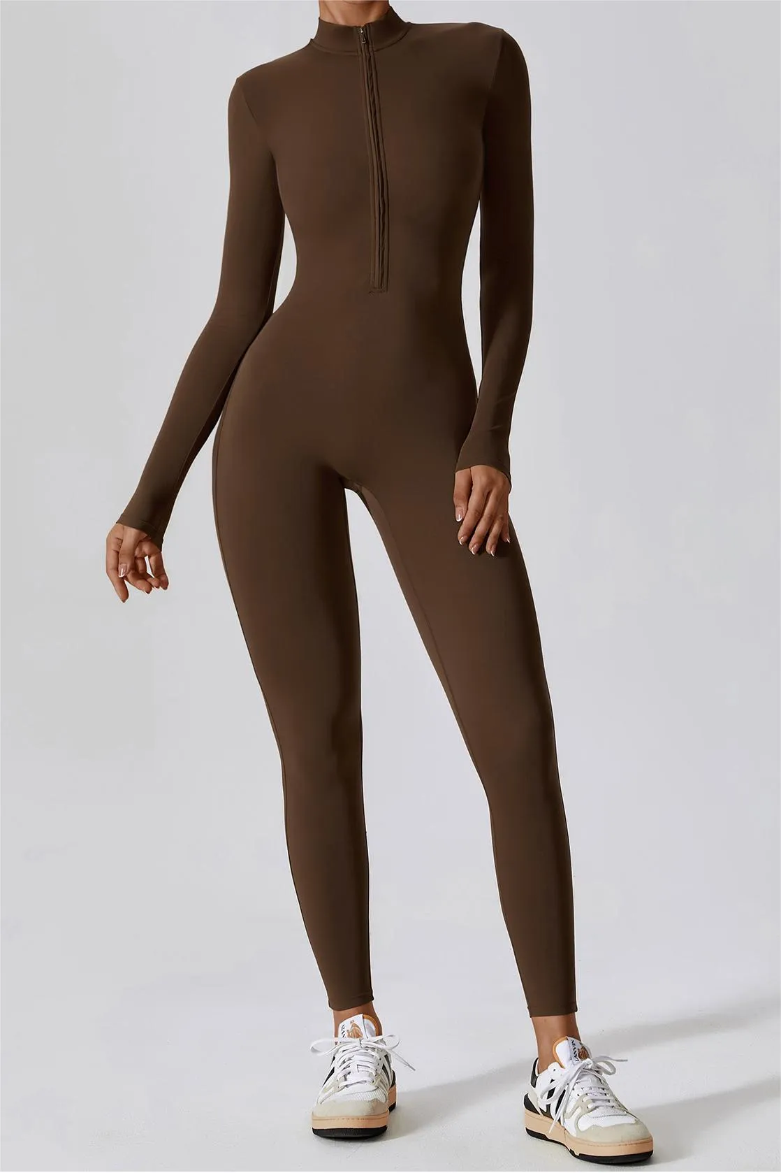 ZipFlex Long Sleeve Athleisure Jumpsuits