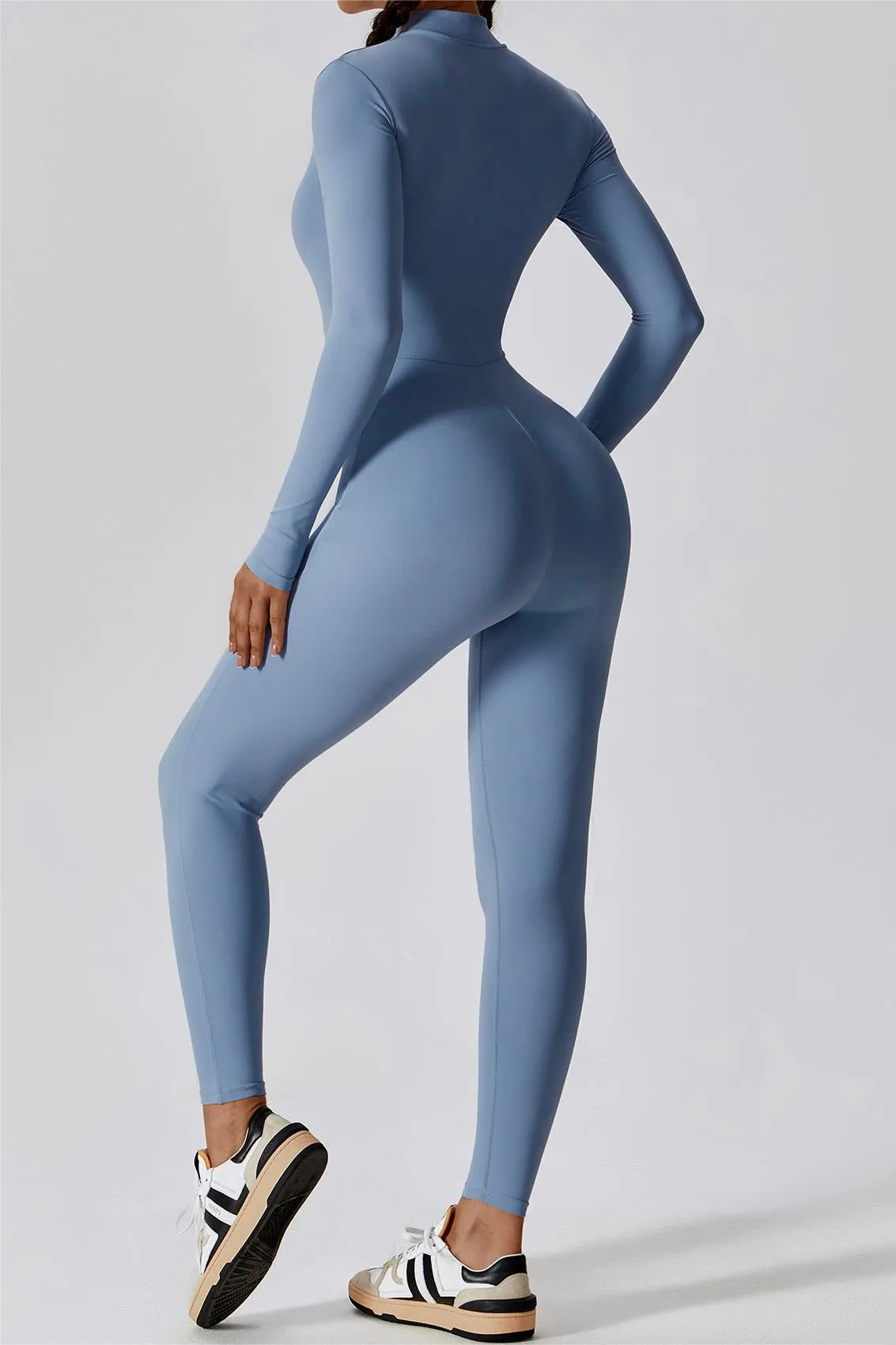 ZipFlex Long Sleeve Athleisure Jumpsuits